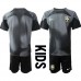 Billige Brasilien Målmand Børnetøj Hjemmebanetrøje til baby VM 2022 Kortærmet (+ korte bukser)